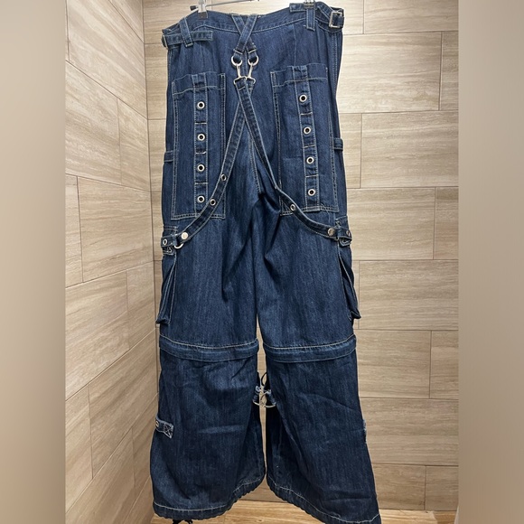 Tripp NYC Unisex Blue Denim Darkstreet Pants Sz S - Picture 2 of 5